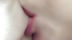 Lusty lesbian pussy licking