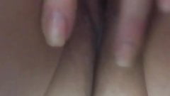 Naughty wife playing with pussy