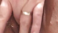Naughty amature wife fingering her wet pussy