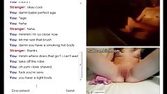 Wet shaved pussy with dildo on fuck chat