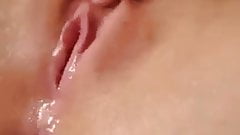 Fingering in wet and squirting pussy