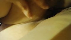 Rubbing my wet pussy against my step