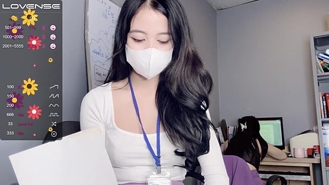 Yumi-Office nude stripping on webcam for live sex video chat