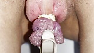 Meaty pussy bound and punished BDSM
