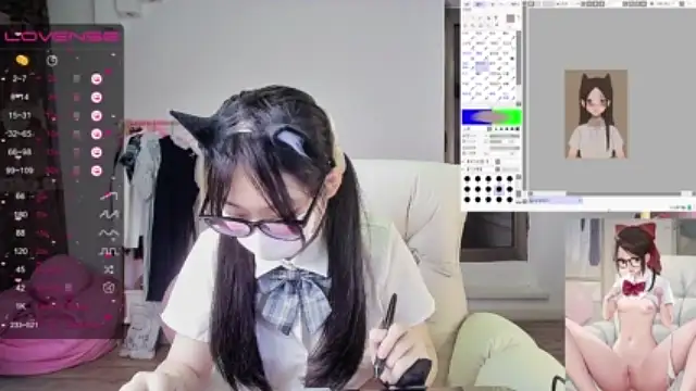 Sexy_lan nude stripping on webcam for live sex video chat