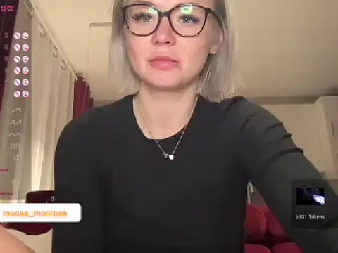 MonaMonroe nude strip on cam for live sex chat